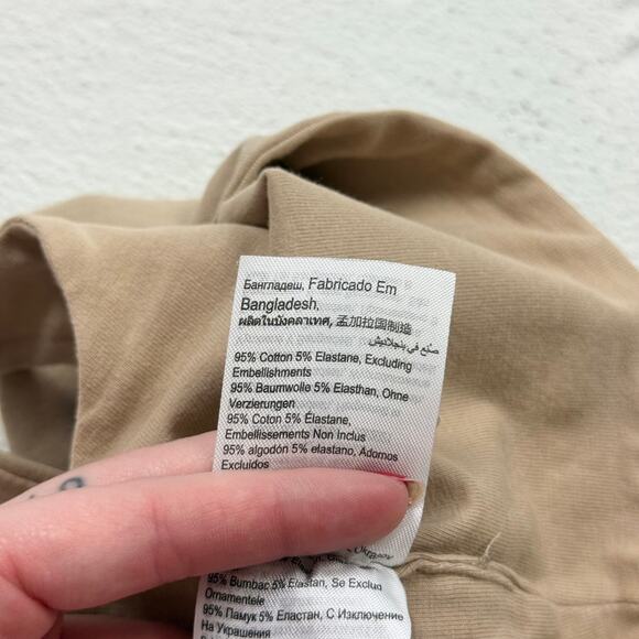 Cotton On Tan Double Lined Crop Tank Bralette, Size 2XS - Picture 4 of 5